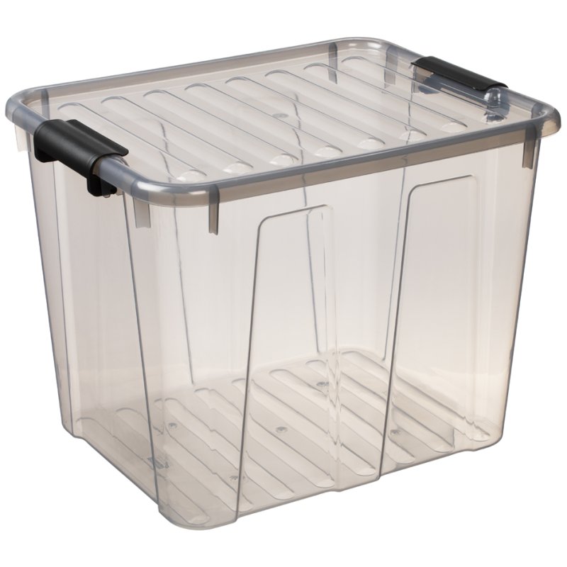 Plast Team boîte de rangement HOME BOX, transparent, 40 litres, 47×36×35 cm